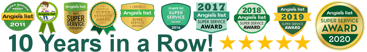 2018 Angie's List Super Service Award Winner!
